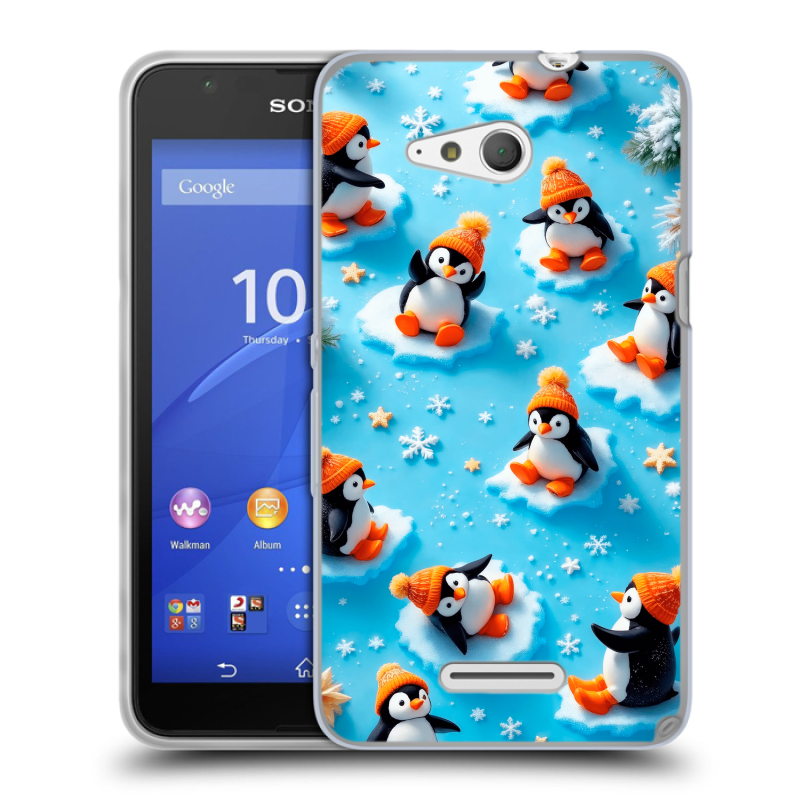 Силиконовый чехол на Sony Xperia E4g с принтом Новый год Силиконовый чехол на Sony Xperia E4g с принтом Новый год