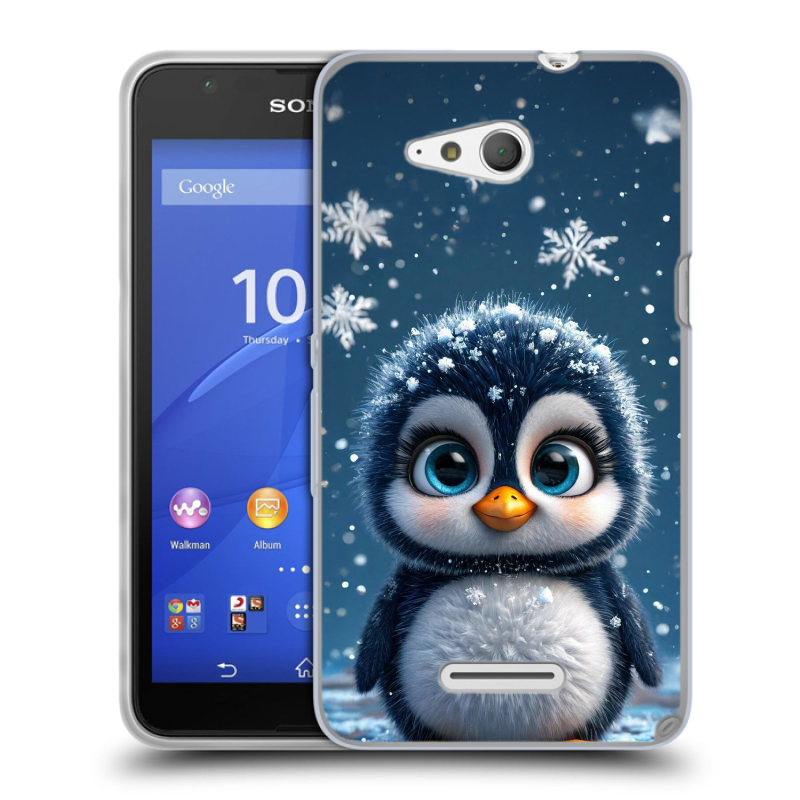 Пластиковый чехол на Sony Xperia E4g с принтом Новый год Пластиковый чехол на Sony Xperia E4g с принтом Новый год