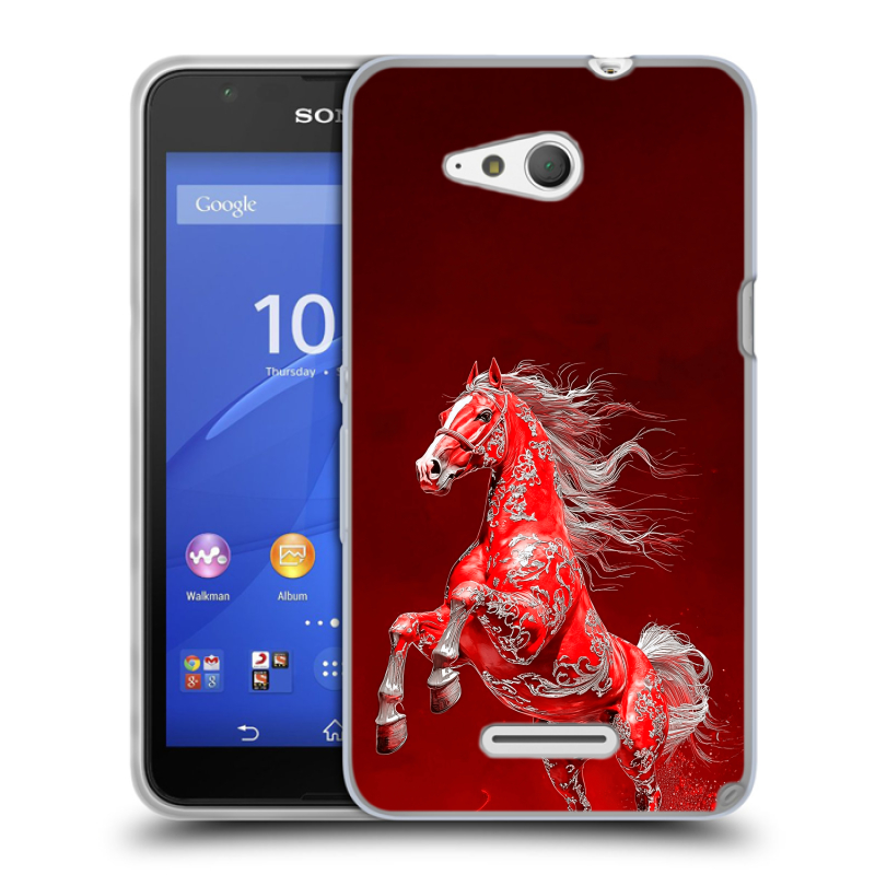 Силиконовый чехол на Sony Xperia E4g с принтом Новый год Силиконовый чехол на Sony Xperia E4g с принтом Новый год