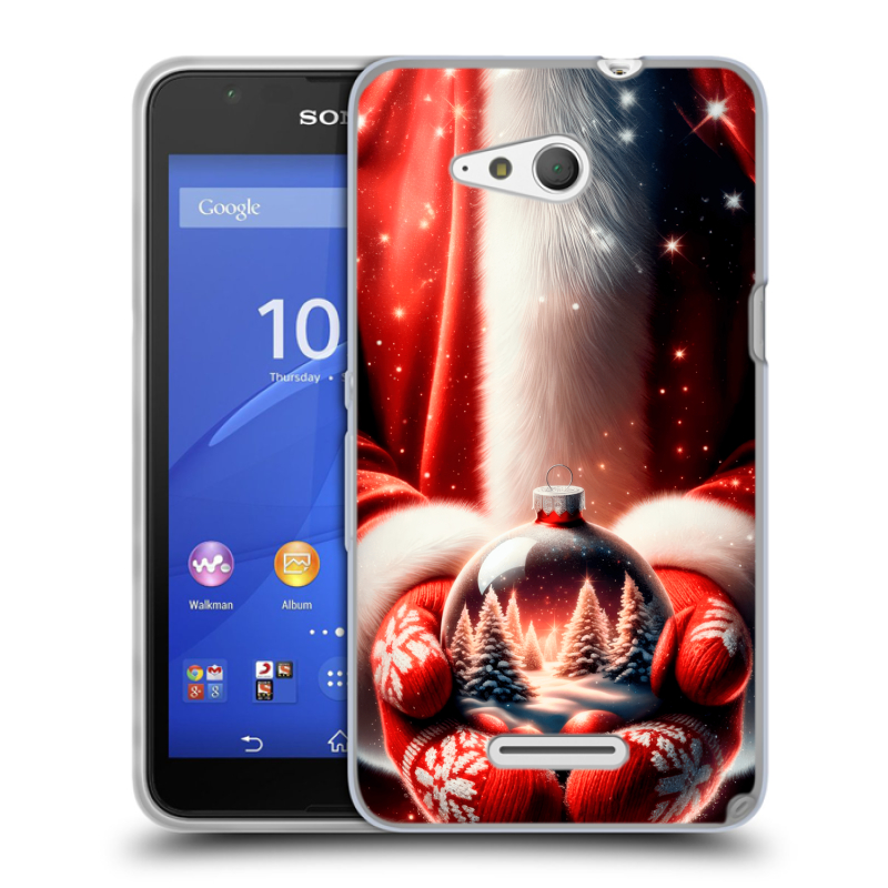 Пластиковый чехол на Sony Xperia E4g с принтом Новый год Пластиковый чехол на Sony Xperia E4g с принтом Новый год