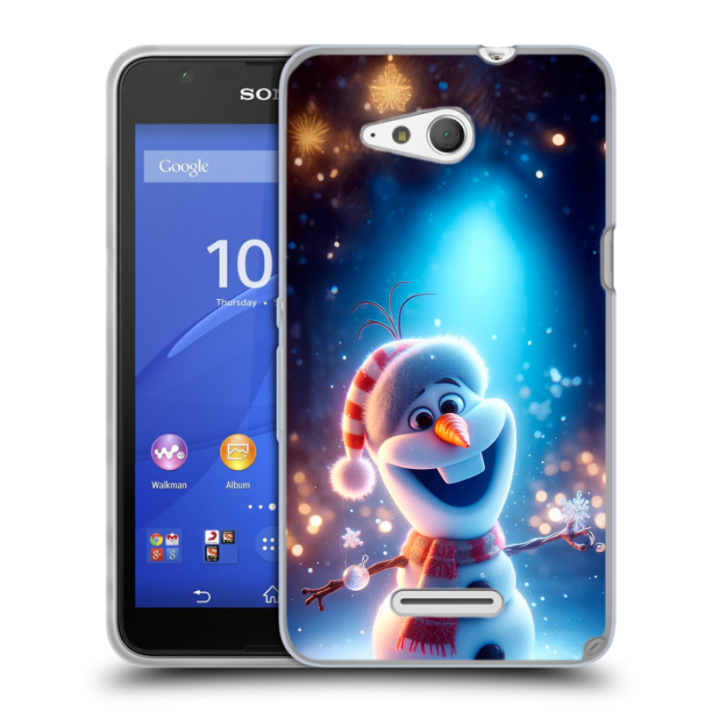 Силиконовый чехол на Sony Xperia E4g с принтом Новый год Силиконовый чехол на Sony Xperia E4g с принтом Новый год