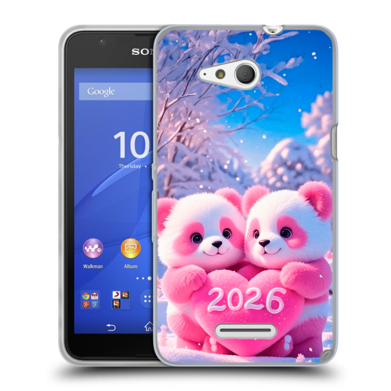 Силиконовый чехол на Sony Xperia E4g с принтом Новый год Силиконовый чехол на Sony Xperia E4g с принтом Новый год
