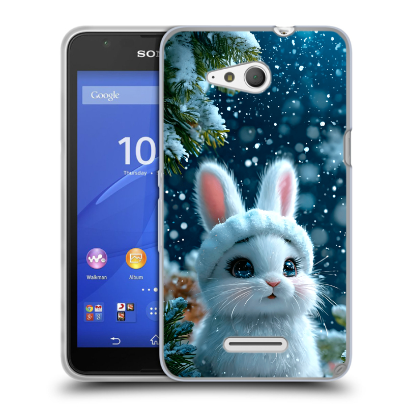 Силиконовый чехол на Sony Xperia E4g с принтом Новый год Силиконовый чехол на Sony Xperia E4g с принтом Новый год