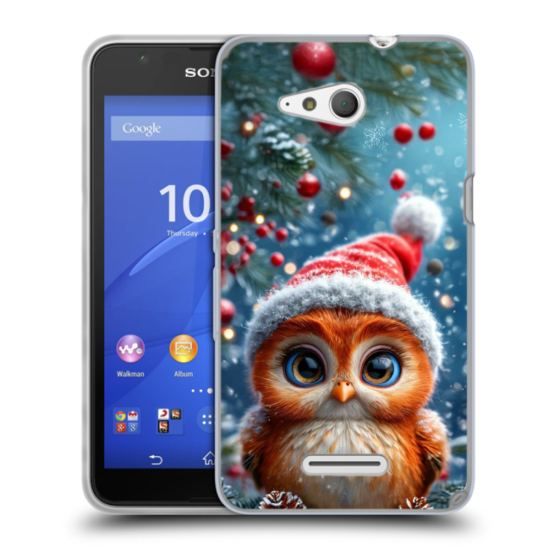 Силиконовый чехол на Sony Xperia E4g с принтом Новый год Силиконовый чехол на Sony Xperia E4g с принтом Новый год