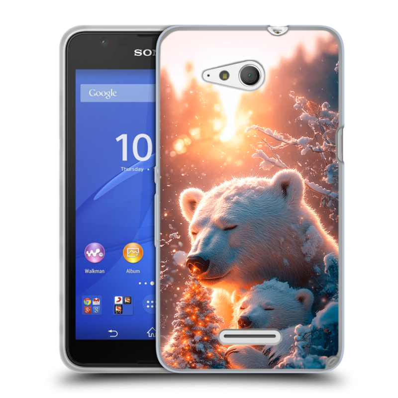 Пластиковый чехол на Sony Xperia E4g с принтом Новый год Пластиковый чехол на Sony Xperia E4g с принтом Новый год