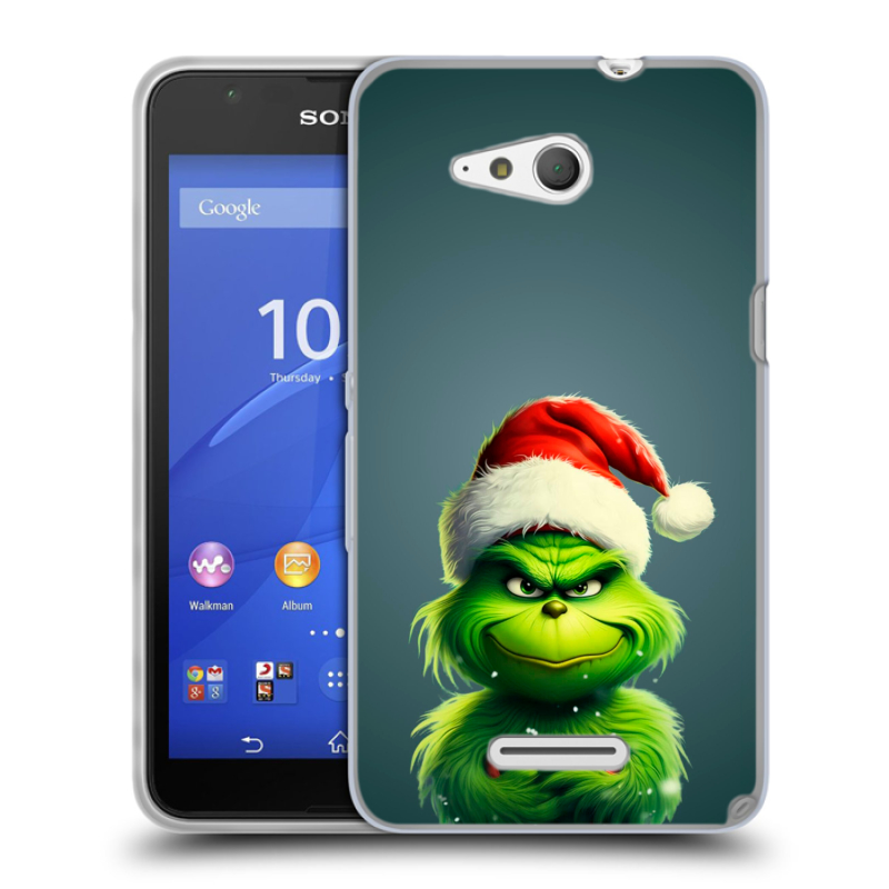 Силиконовый чехол на Sony Xperia E4g с принтом Новый год Силиконовый чехол на Sony Xperia E4g с принтом Новый год