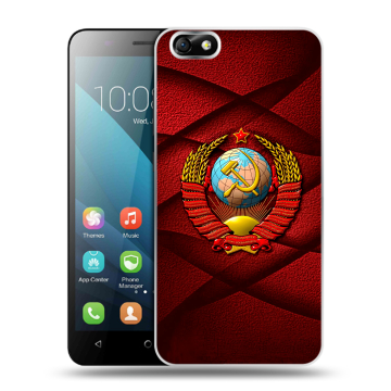 Силиконовый чехол на Huawei Honor 4X с принтом Герб СССР Силиконовый чехол на Huawei Honor 4X с принтом Герб СССР