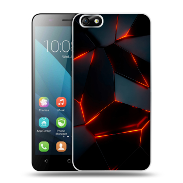 Силиконовый чехол на Huawei Honor 4X с принтом Яркие абстракции Силиконовый чехол на Huawei Honor 4X с принтом Яркие абстракции