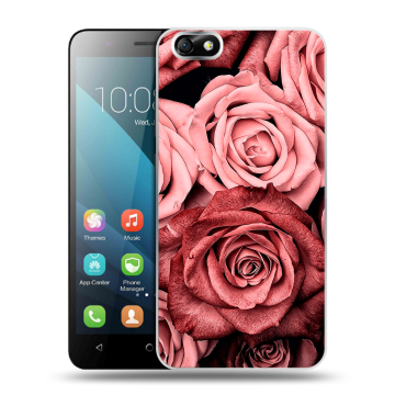 Силиконовый чехол на Huawei Honor 4X с принтом Цветы розы Силиконовый чехол на Huawei Honor 4X с принтом Цветы розы