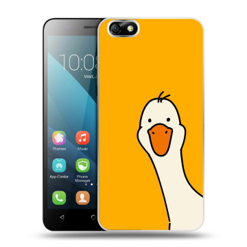 Силиконовый чехол на Huawei Honor 4X с принтом Утка