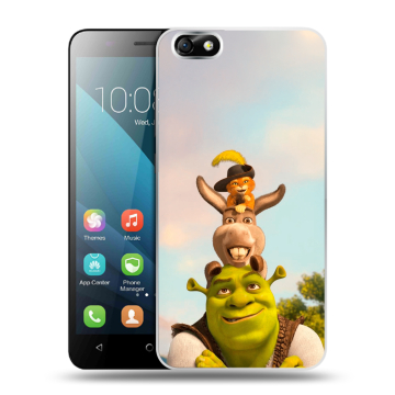 Силиконовый чехол на Huawei Honor 4X с принтом Шрек Shrek Силиконовый чехол на Huawei Honor 4X с принтом Шрек Shrek