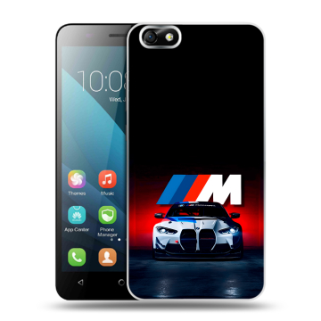 Силиконовый чехол на Huawei Honor 4X с принтом БМВ BMW Силиконовый чехол на Huawei Honor 4X с принтом БМВ BMW
