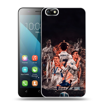Силиконовый чехол на Huawei Honor 4X с принтом Реал Роналдо Real Ronaldo