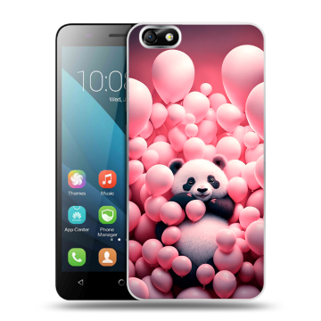 Силиконовый чехол на Huawei Honor 4X с принтом Панда