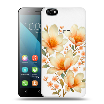 Силиконовый чехол на Huawei Honor 4X с принтом Цветы Силиконовый чехол на Huawei Honor 4X с принтом Цветы