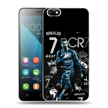 Силиконовый чехол на Huawei Honor 4X с принтом Реал Роналдо