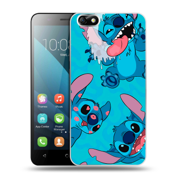 Силиконовый чехол на Huawei Honor 4X с принтом Лило и Стич