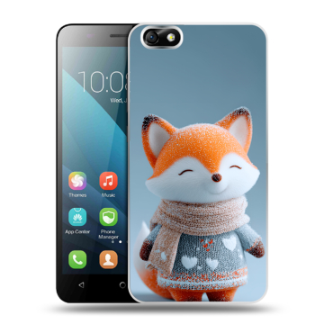 Силиконовый чехол на Huawei Honor 4X с принтом Лиса Силиконовый чехол на Huawei Honor 4X с принтом Лиса