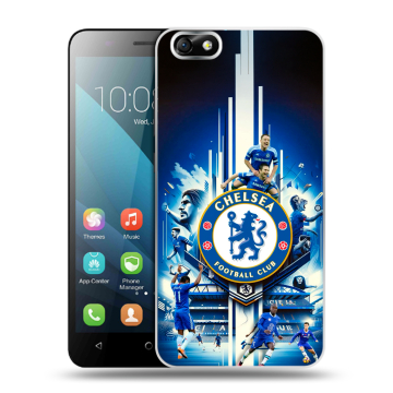 Силиконовый чехол на Huawei Honor 4X с принтом Chelsea Челси Силиконовый чехол на Huawei Honor 4X с принтом Chelsea Челси