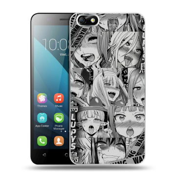 Силиконовый чехол на Huawei Honor 4X с принтом Ahegao Ахегао Аниме Силиконовый чехол на Huawei Honor 4X с принтом Ahegao Ахегао Аниме