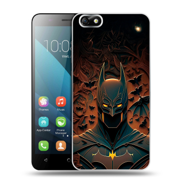Силиконовый чехол на Huawei Honor 4X с принтом Batman Бэтмен Силиконовый чехол на Huawei Honor 4X с принтом Batman Бэтмен