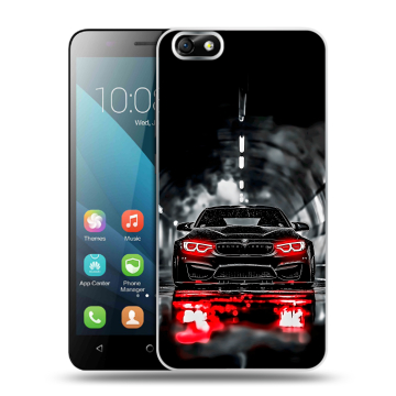 Силиконовый чехол на Huawei Honor 4X с принтом BMW БМВ Силиконовый чехол на Huawei Honor 4X с принтом BMW БМВ