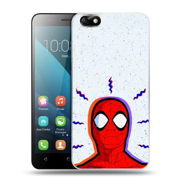 Силиконовый чехол на Huawei Honor 4X с принтом Spiderman Человек паук Силиконовый чехол на Huawei Honor 4X с принтом Spiderman Человек паук