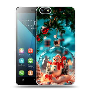 Силиконовый чехол на Huawei Honor 4X с принтом Новый год Силиконовый чехол на Huawei Honor 4X с принтом Новый год