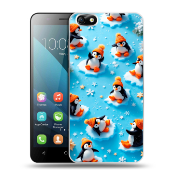 Силиконовый чехол на Huawei Honor 4X с принтом Новый год Силиконовый чехол на Huawei Honor 4X с принтом Новый год