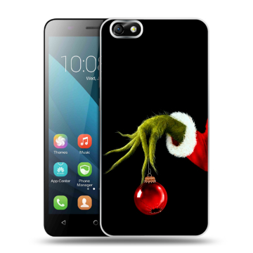 Силиконовый чехол на Huawei Honor 4X с принтом Новый год Гринч Силиконовый чехол на Huawei Honor 4X с принтом Новый год Гринч