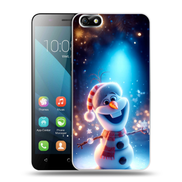 Силиконовый чехол на Huawei Honor 4X с принтом Новый год Силиконовый чехол на Huawei Honor 4X с принтом Новый год