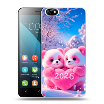 Силиконовый чехол на Huawei Honor 4X с принтом Новый год Силиконовый чехол на Huawei Honor 4X с принтом Новый год