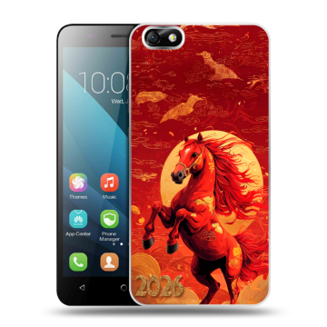 Силиконовый чехол на Huawei Honor 4X с принтом Новый год Силиконовый чехол на Huawei Honor 4X с принтом Новый год