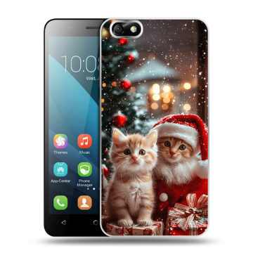 Силиконовый чехол на Huawei Honor 4X с принтом Новый год Силиконовый чехол на Huawei Honor 4X с принтом Новый год