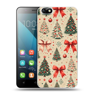 Силиконовый чехол на Huawei Honor 4X с принтом Новый год Силиконовый чехол на Huawei Honor 4X с принтом Новый год
