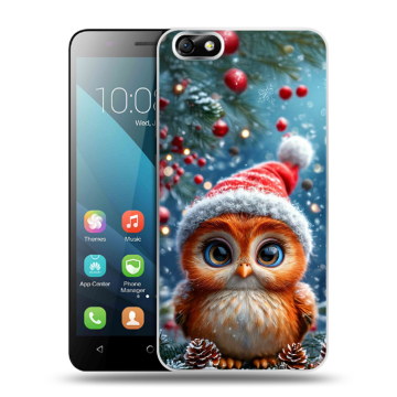 Силиконовый чехол на Huawei Honor 4X с принтом Новый год