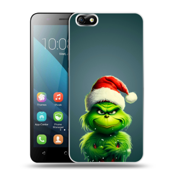 Силиконовый чехол на Huawei Honor 4X с принтом Новый год