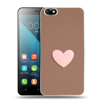 Силиконовый чехол на Huawei Honor 4X с принтом женский