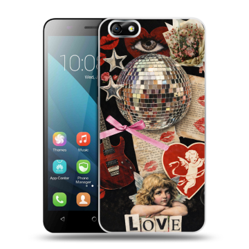 Силиконовый чехол на Huawei Honor 4X с принтом для девочек Силиконовый чехол на Huawei Honor 4X с принтом для девочек