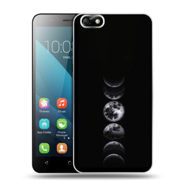 Силиконовый чехол на Huawei Honor 4X с принтом женский