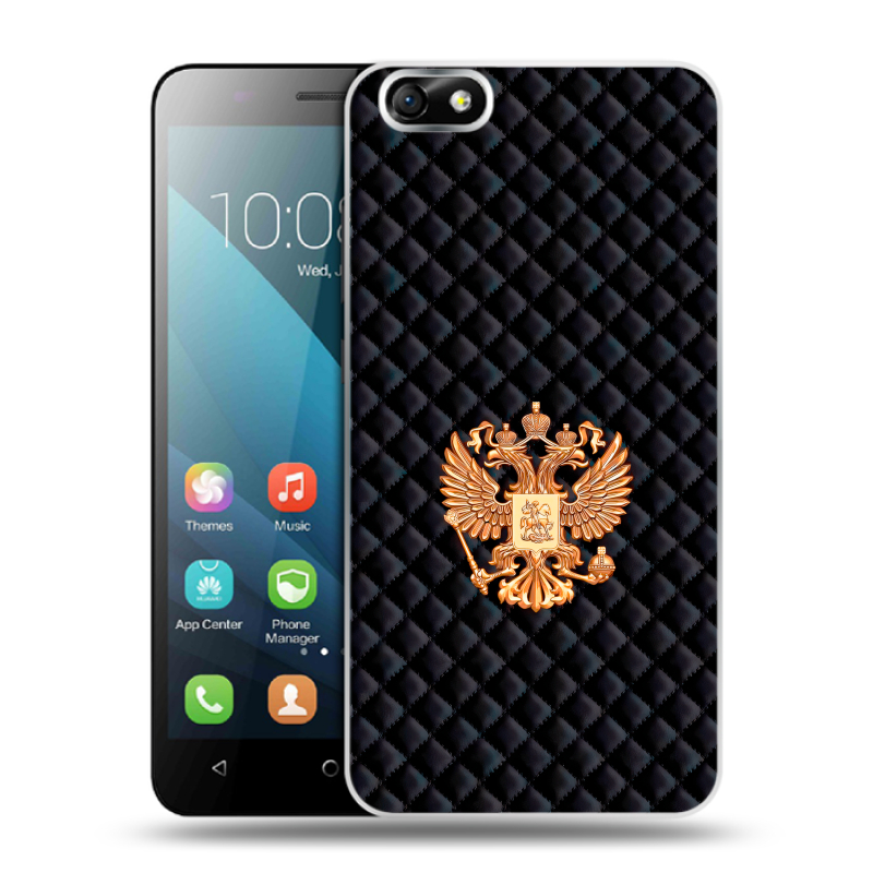 Силиконовый чехол на Huawei Honor 4X с принтом Герб России принт Силиконовый чехол на Huawei Honor 4X с принтом Герб России принт