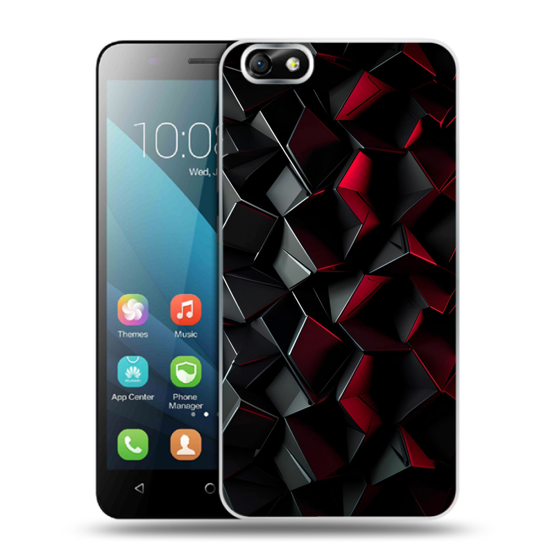 Силиконовый чехол на Huawei Honor 4X с принтом Абстракция Силиконовый чехол на Huawei Honor 4X с принтом Абстракция