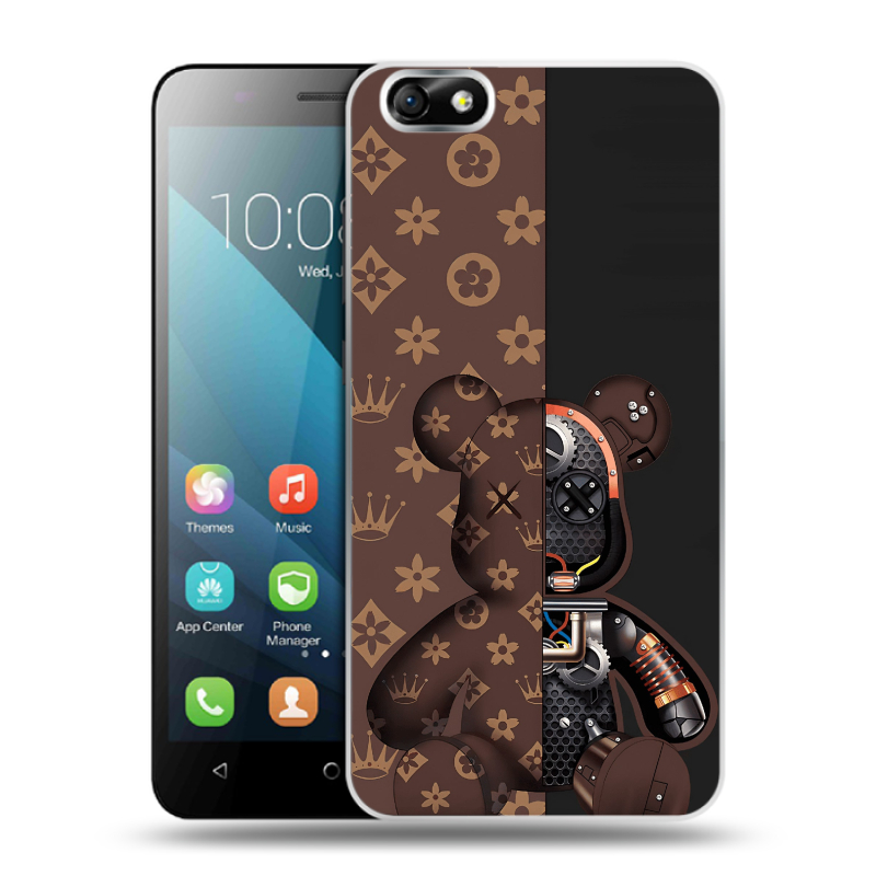 Силиконовый чехол на Huawei Honor 4X с принтом Луи робот Силиконовый чехол на Huawei Honor 4X с принтом Луи робот