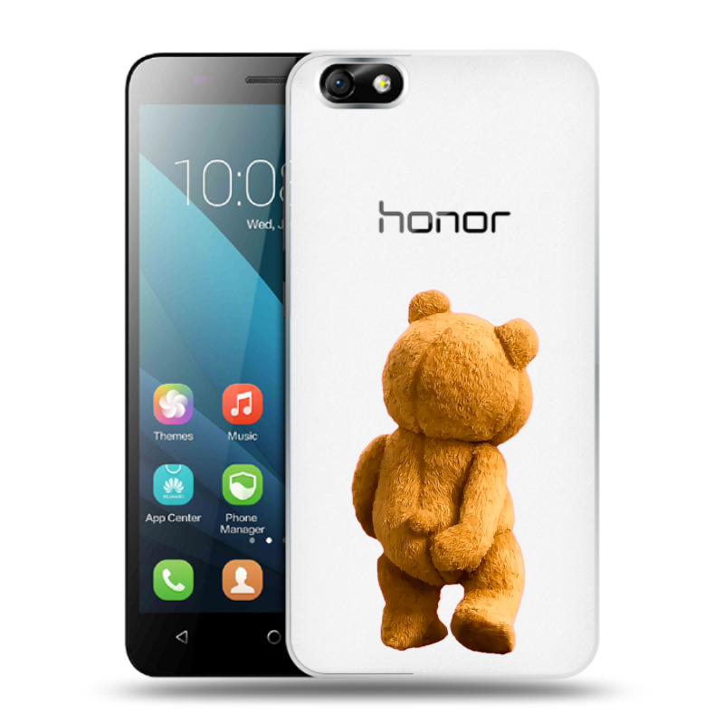 Пластиковый чехол на Huawei Honor 4X с принтом Медведь Пластиковый чехол на Huawei Honor 4X с принтом Медведь