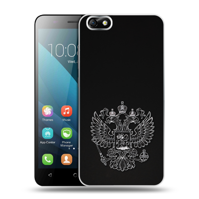 Силиконовый чехол на Huawei Honor 4X с принтом Герб России Силиконовый чехол на Huawei Honor 4X с принтом Герб России