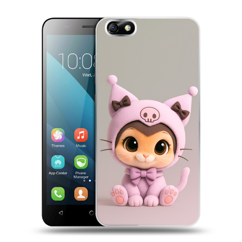 Силиконовый чехол на Huawei Honor 4X с принтом Куроми Kuromi Силиконовый чехол на Huawei Honor 4X с принтом Куроми Kuromi