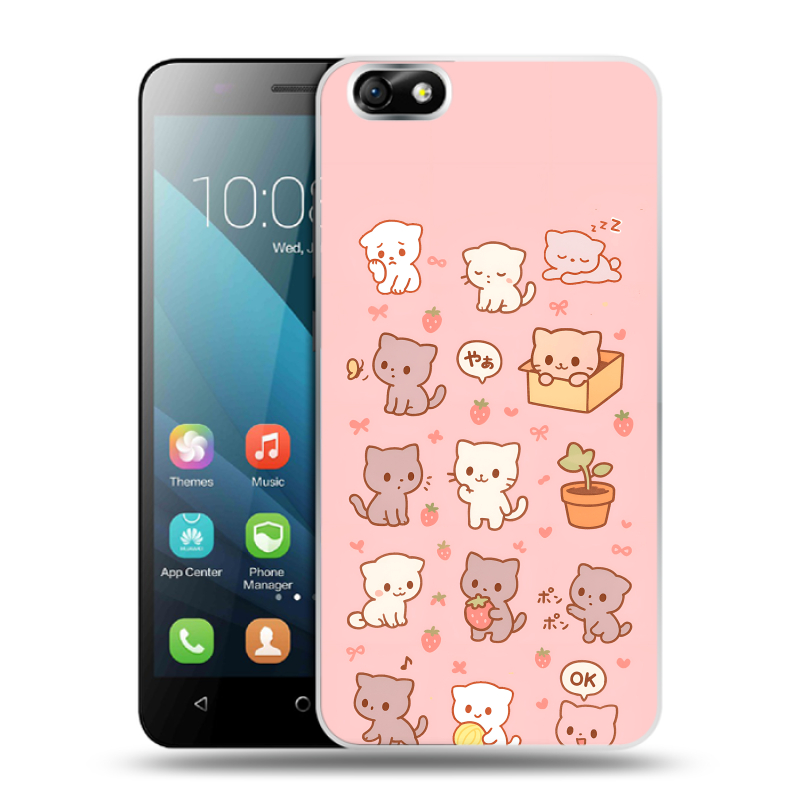 Силиконовый чехол на Huawei Honor 4X с принтом Hello Kitty Хелоу Кити Силиконовый чехол на Huawei Honor 4X с принтом Hello Kitty Хелоу Кити