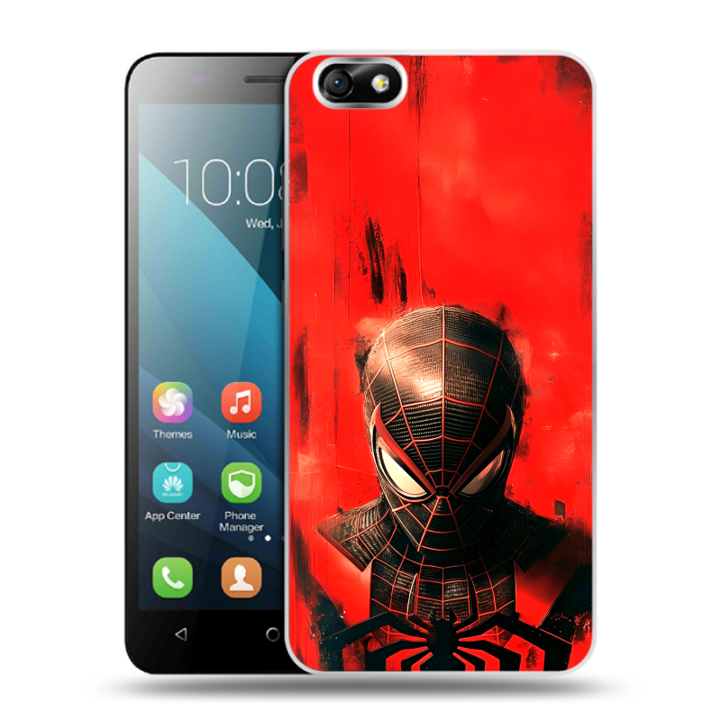 Пластиковый чехол на Huawei Honor 4X с принтом человек паук spiderman Пластиковый чехол на Huawei Honor 4X с принтом человек паук spiderman