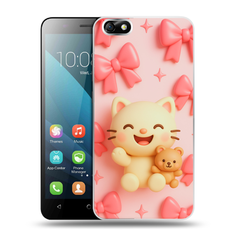 Силиконовый чехол на Huawei Honor 4X с принтом для девочек Силиконовый чехол на Huawei Honor 4X с принтом для девочек