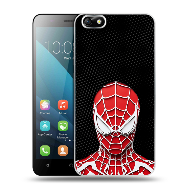 Пластиковый чехол на Huawei Honor 4X с принтом человек паук spiderman Пластиковый чехол на Huawei Honor 4X с принтом человек паук spiderman